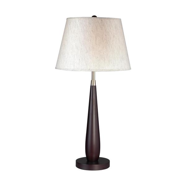 Avery Home Lighting 1-light Mahogony Finish Wood Table Lamp