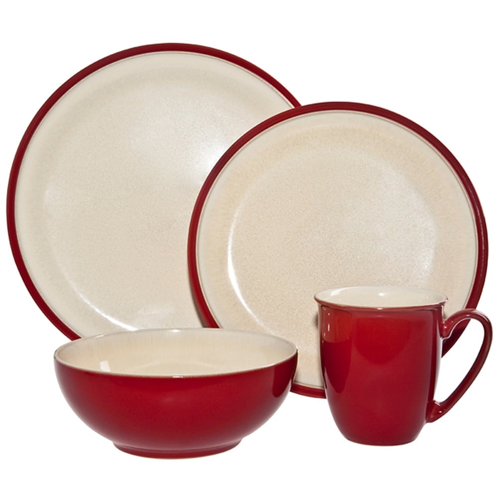 Denby Dine 4 piece Cherry Place Setting