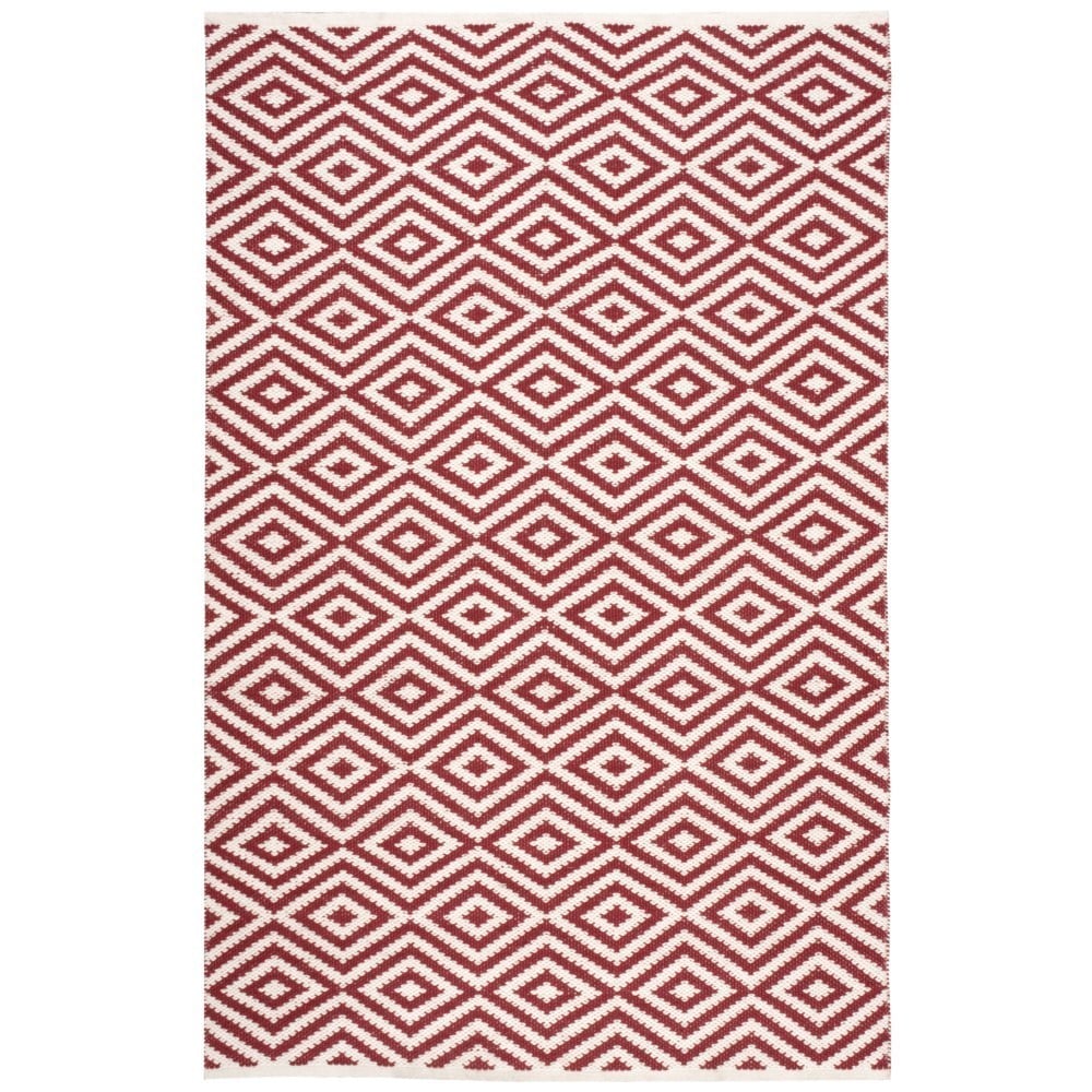 Nourison Mesa Geometric Red Rug (5 X 76)