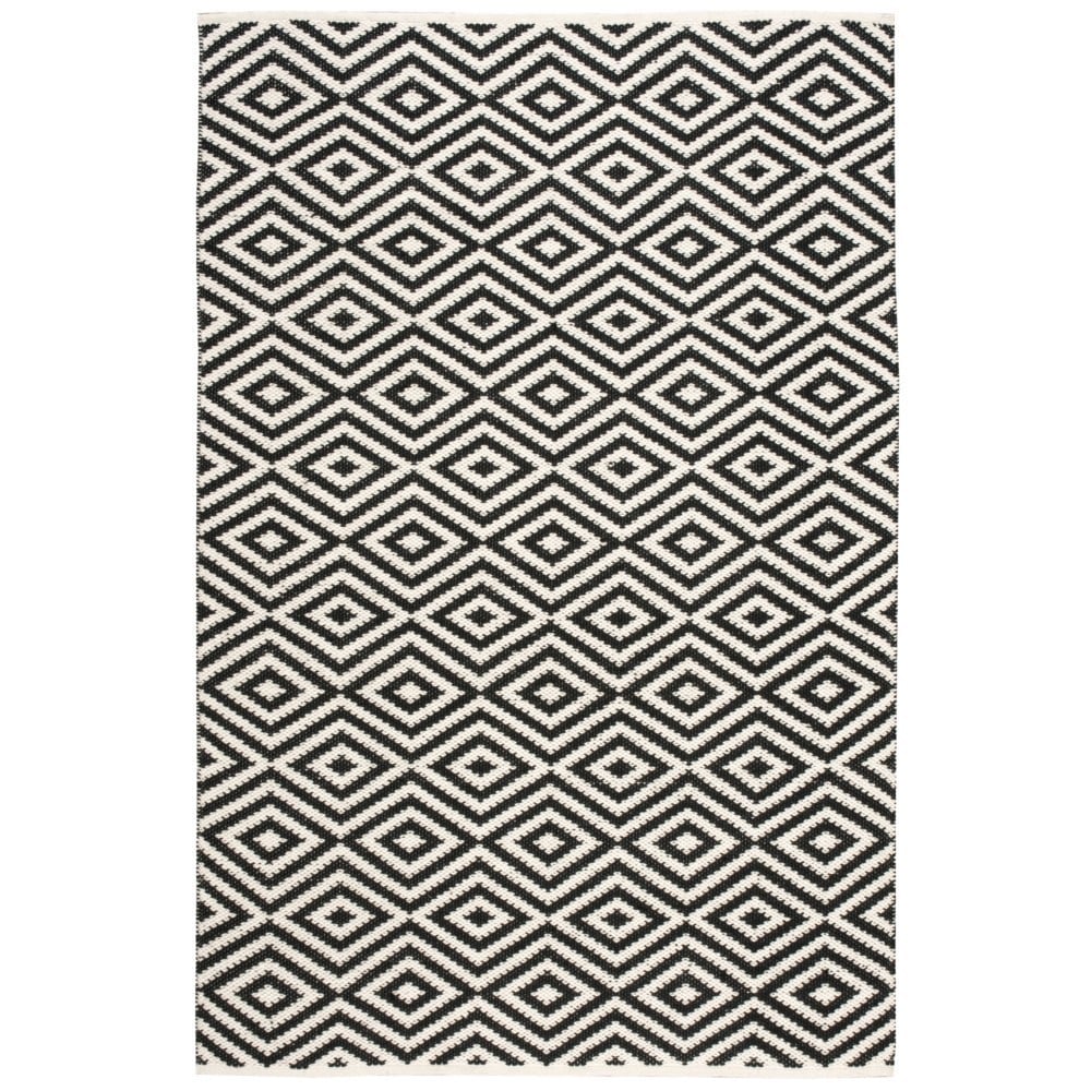 Nourison Mesa Geometric Black Rug (5 X 76)