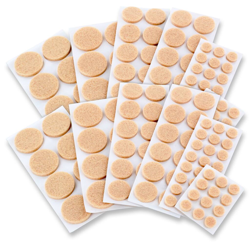 Assorted Felt Furniture Floor Protector Pads (Pack of 152)