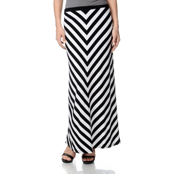 Shop Chelsea & Theodore Women's Striped Maxi Skirt - Free Shipping On ...