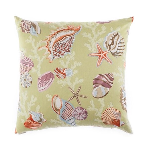 Shop Coral Beach Decorative Down Fill Throw Pillow - On Sale - Free ...