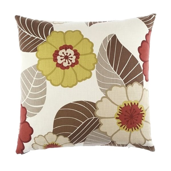 Flower Power Down Filled Decorative Throw Pillow Overstock 8625118