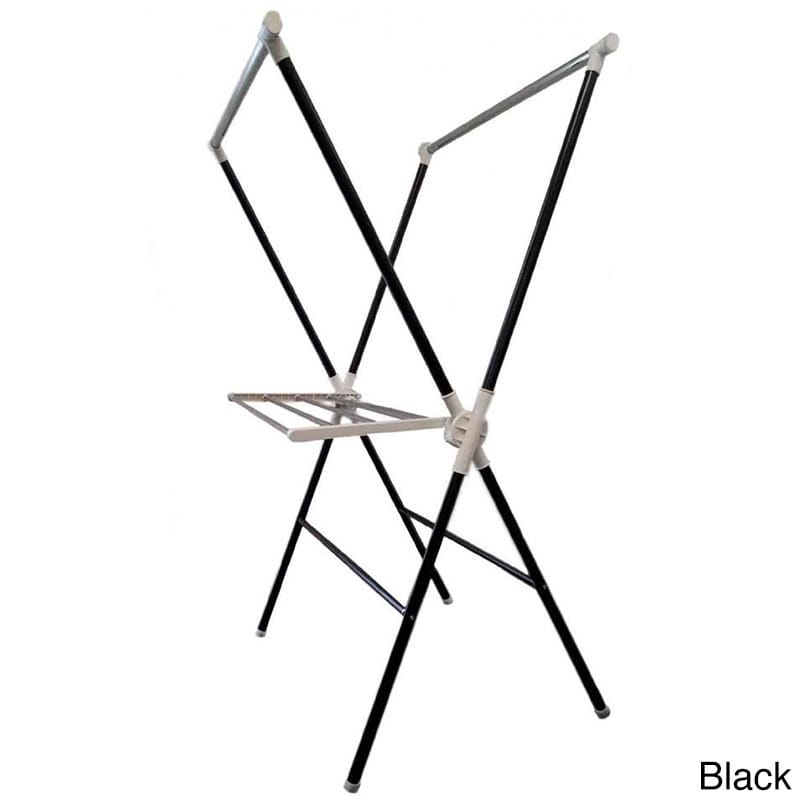 Grey Steel Wall or Over-the-Door Mount Clothes Drying Rack - On Sale - Bed  Bath & Beyond - 36531722