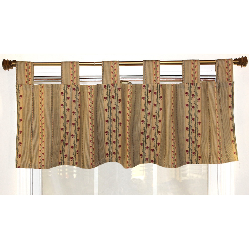 Flemming Stripe Tab Top Valance