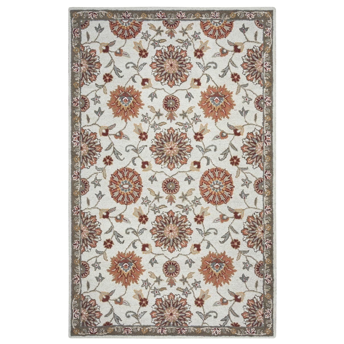 Hand tufted Handicraft Imports Aisling Beige Wool Blend Area Rug (8 X 10)