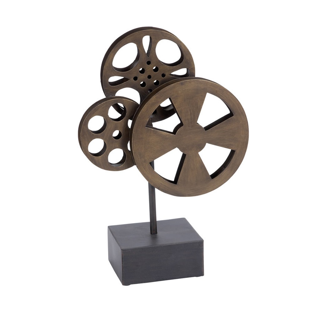 Metal Movie Reel Table Stand