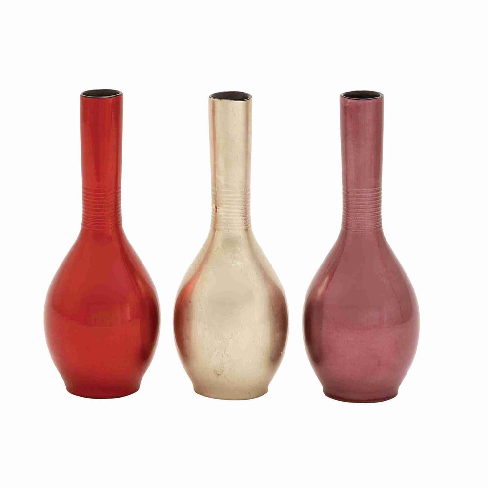 Assorted Lacquer Vase (set Of 3)