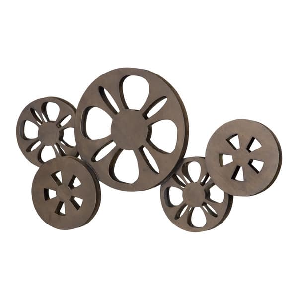 Industrial 12 x 23 Inch Movie Reel Montage Wall Decor by Studio 350 - Bed  Bath & Beyond - 8625334