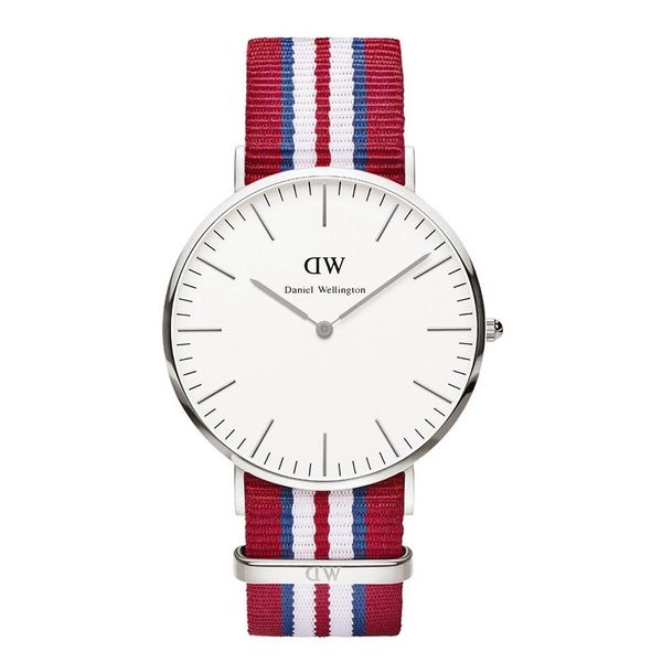 Daniel Wellington Mens Exeter 0112DW Two tone Nylon Quartz White Dial