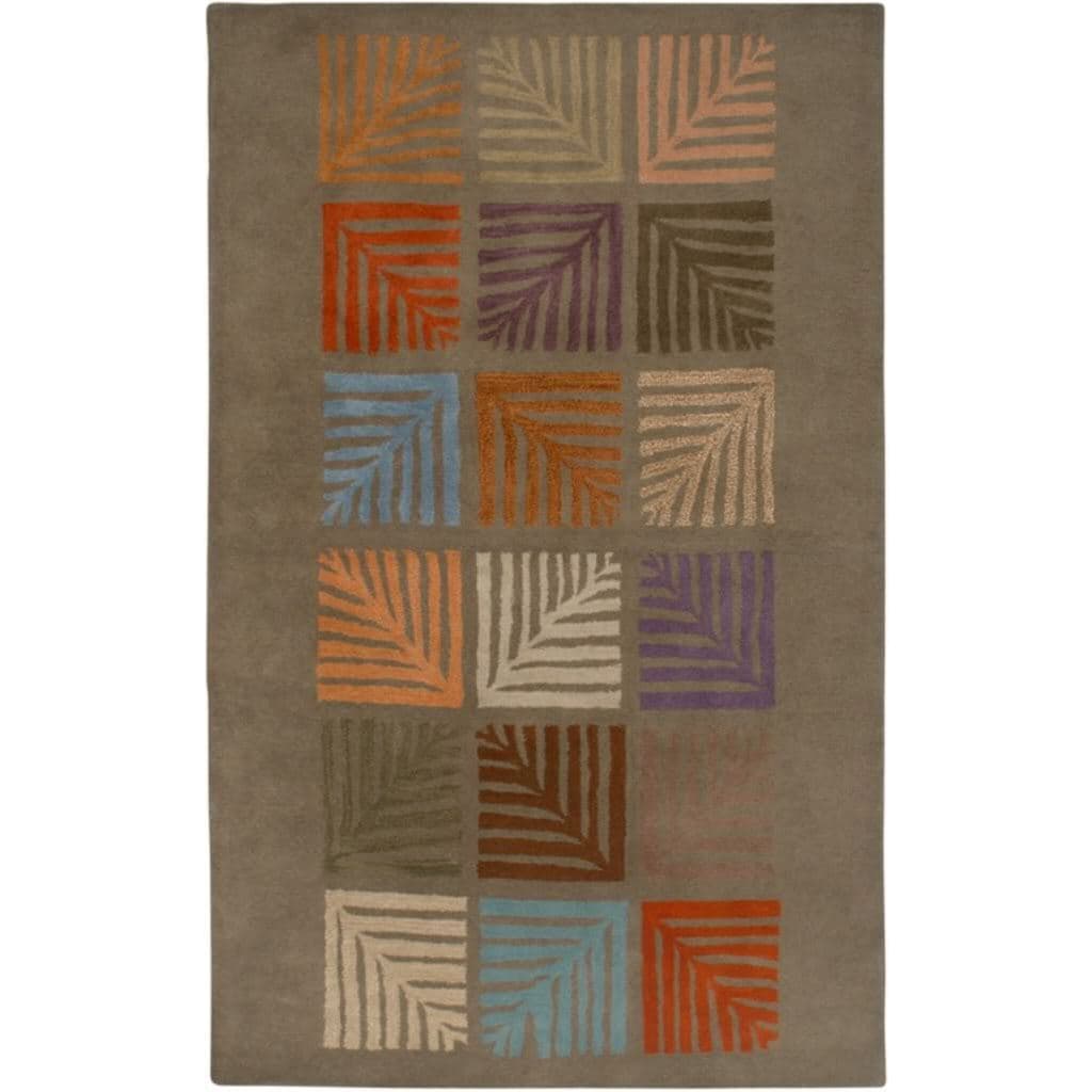 Hand tufted Brown Wool Area Rug (8 X 10)