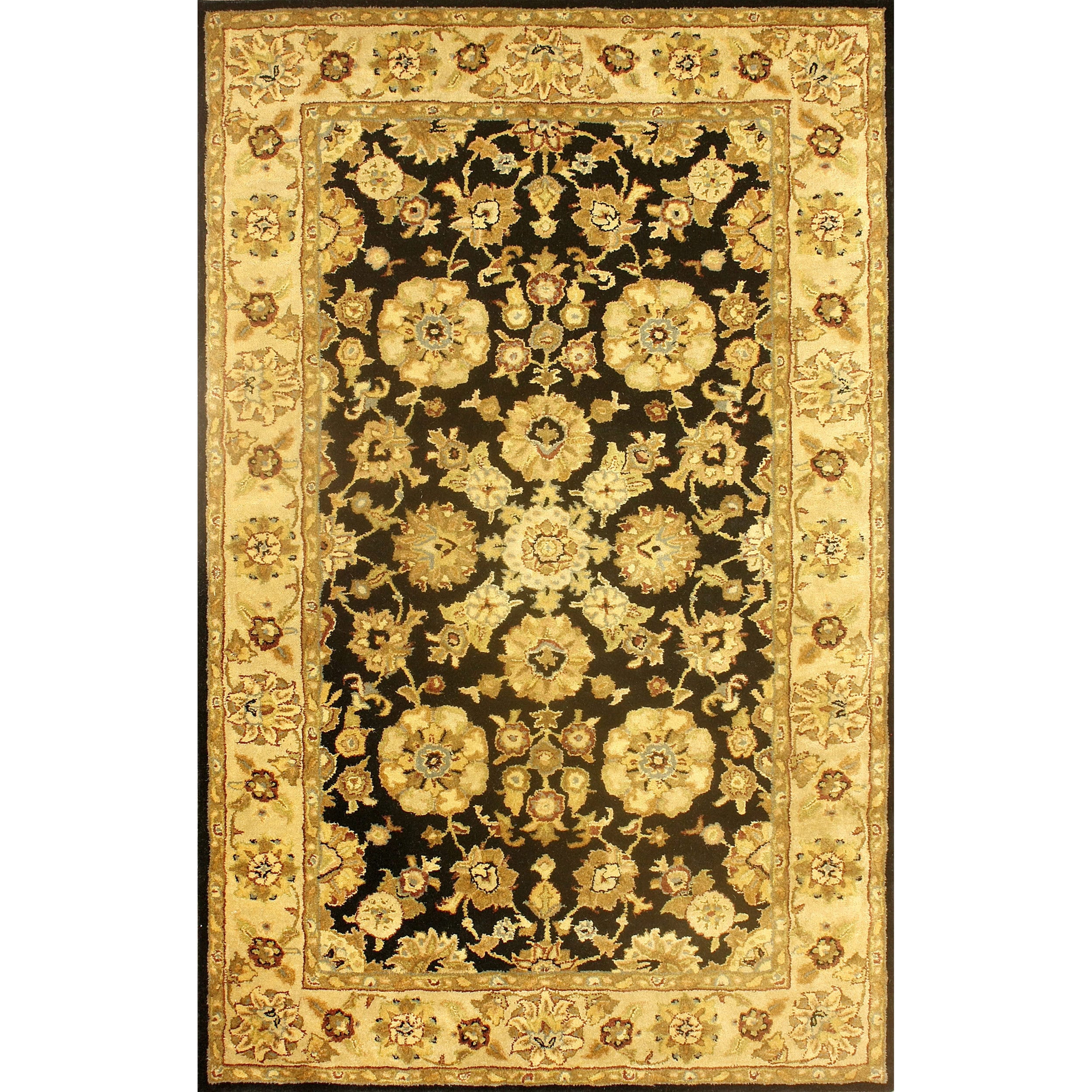 Nuloom Handmade Traditional Persian Black Wool Rug (8 X 10)