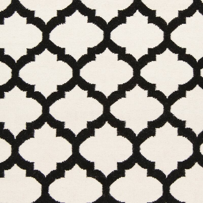 Hand-woven Dean Moroccan Trellis Geometric Flatweave Wool Area Rug