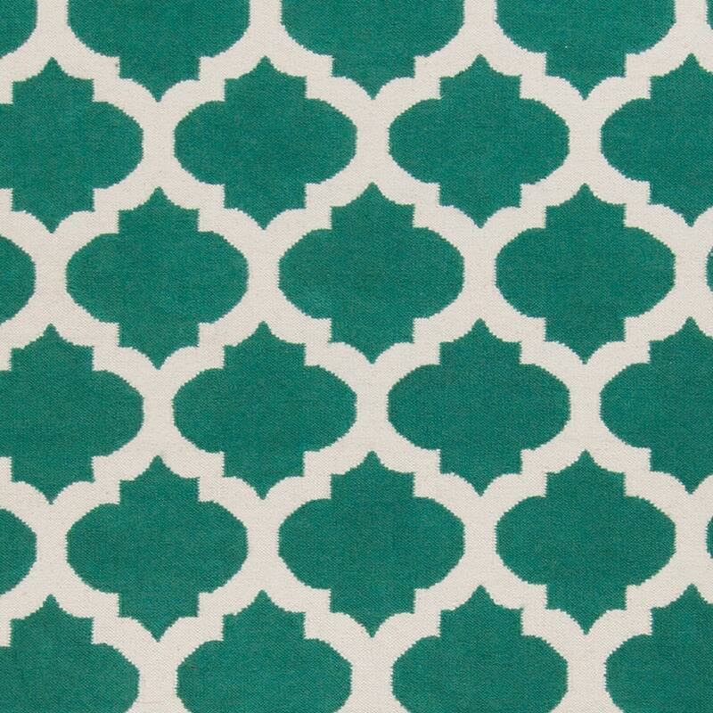 Hand-woven Dean Moroccan Trellis Geometric Flatweave Wool Area Rug