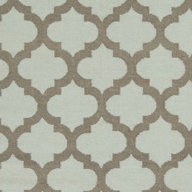 Hand-woven Dean Moroccan Trellis Geometric Flatweave Wool Area Rug