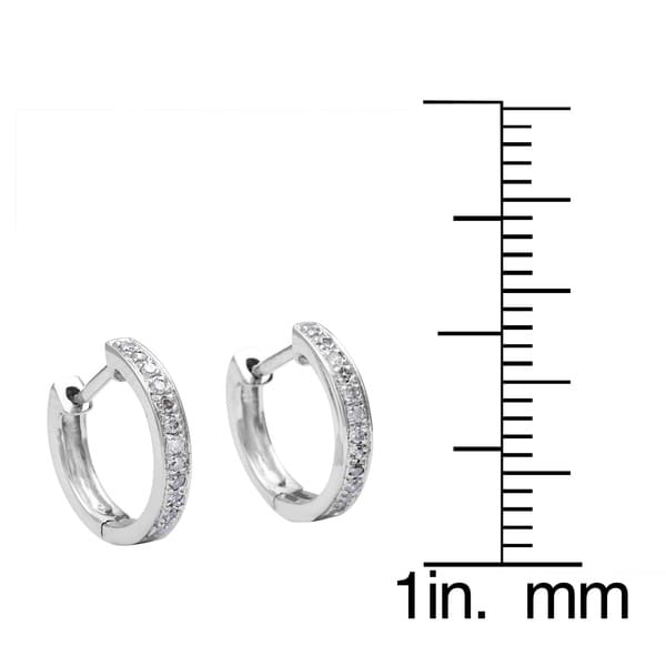 childrens white gold hoop earrings