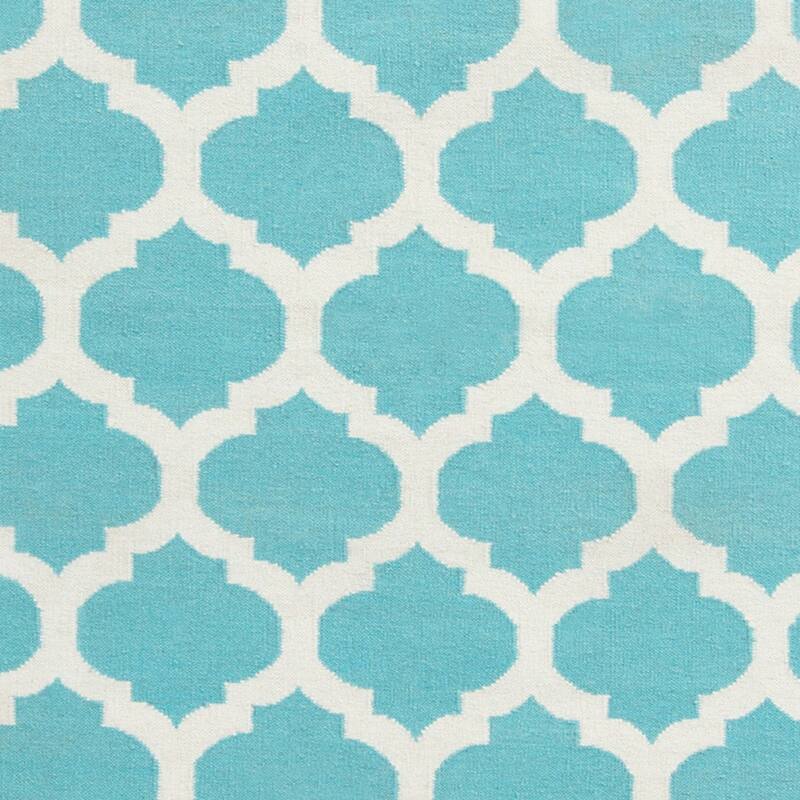 Hand-woven Carvin Moroccan Trellis Flatweave Wool Area Rug