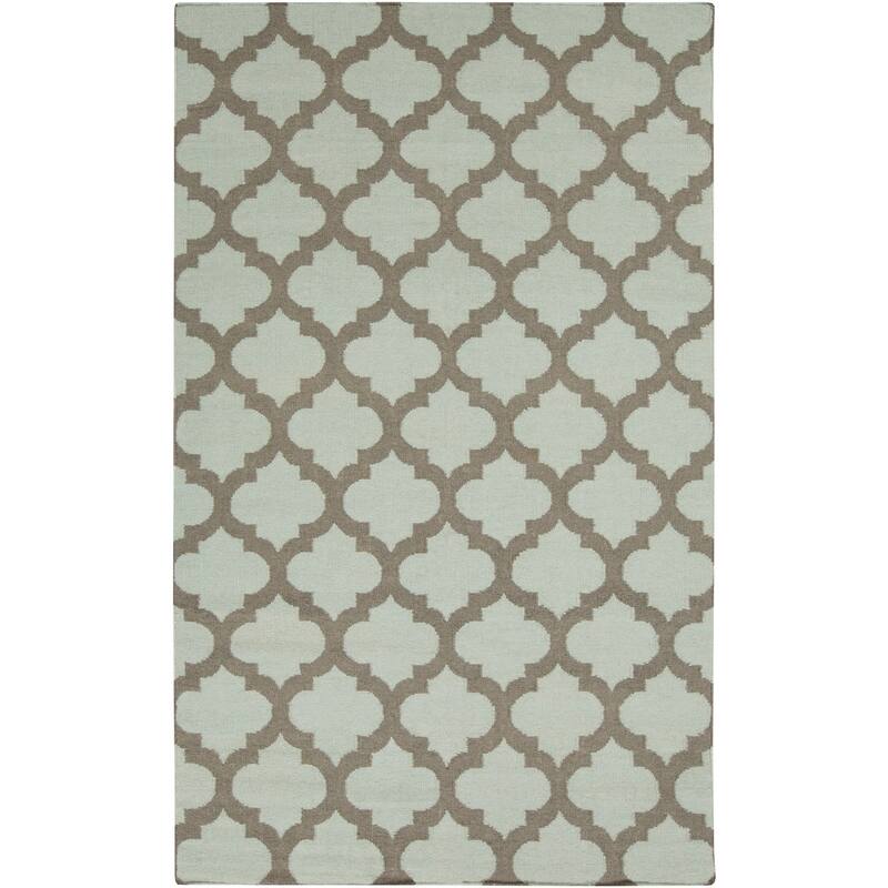 Hand-woven Carvin Moroccan Trellis Flatweave Wool Area Rug