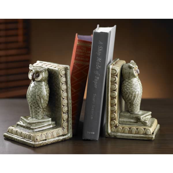 All Seeing Ceramic Owl Bookends Bed Bath & Beyond 8625691