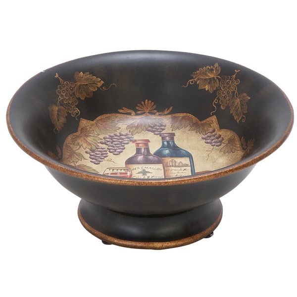 Black Ceramic Footed Bowl   15891120 Great