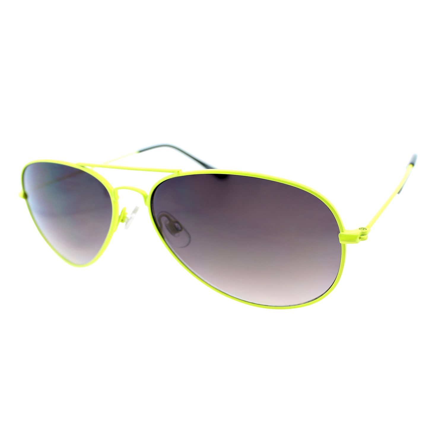 Fantaseyes Moonbeam Yellow Metal Aviator Sunglasses