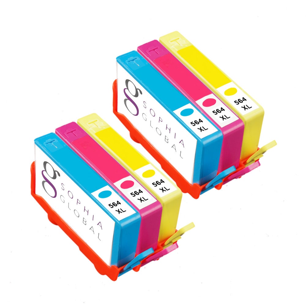 Sophia Global Compatible Ink Cartridge Replacements For Hp 564xl (pack Of 6)