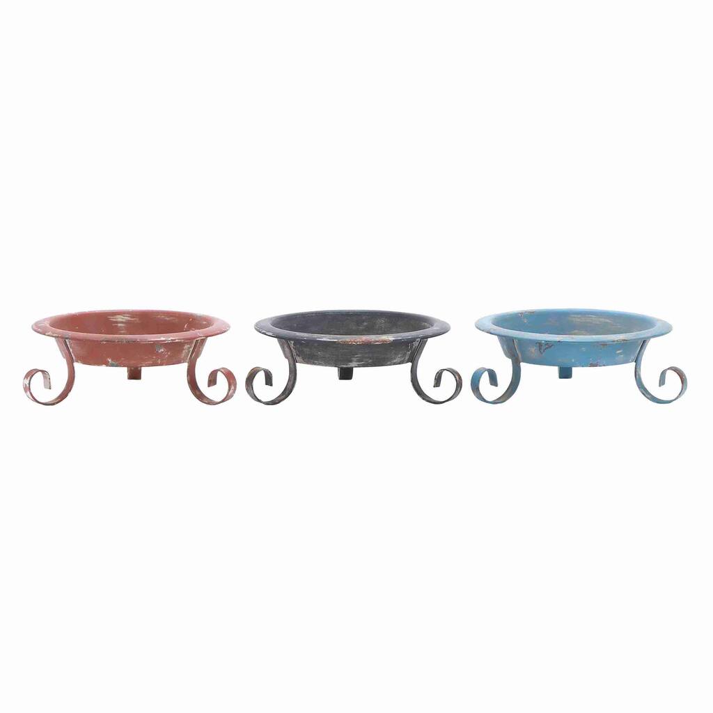 Assorted Solid and Durable Metal Candle Holders (Set of 3)