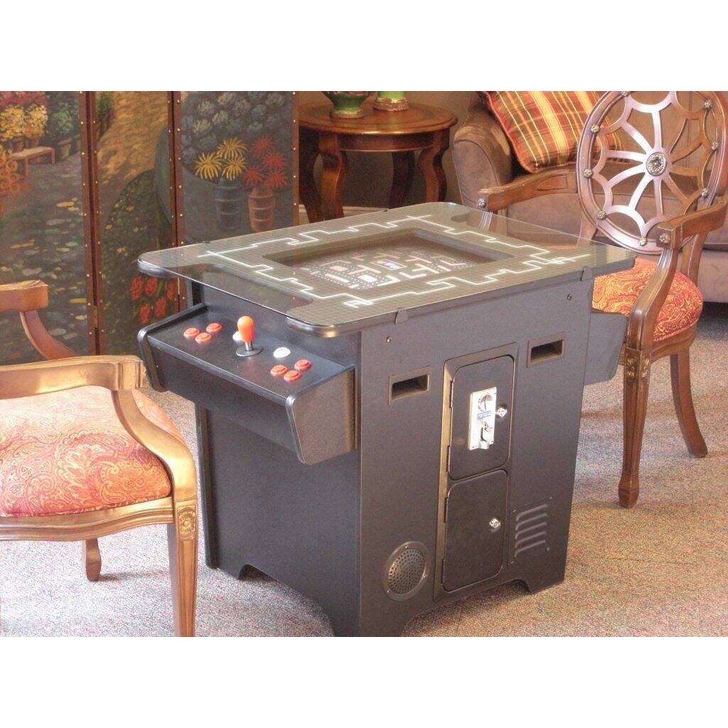 Classic Arcade Cocktail Style Dual Player Game Table with 60 Games Built-in
