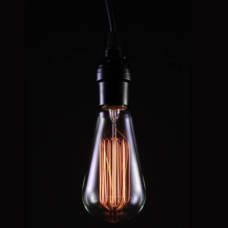 Lila Adjustable Height 1-light Edison Lamp with Bulb - 8.07' x 3.94' x 8.66'
