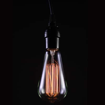 Lila Adjustable Height 1-light Edison Lamp with Bulb - 8.07' x 3.94' x 8.66'