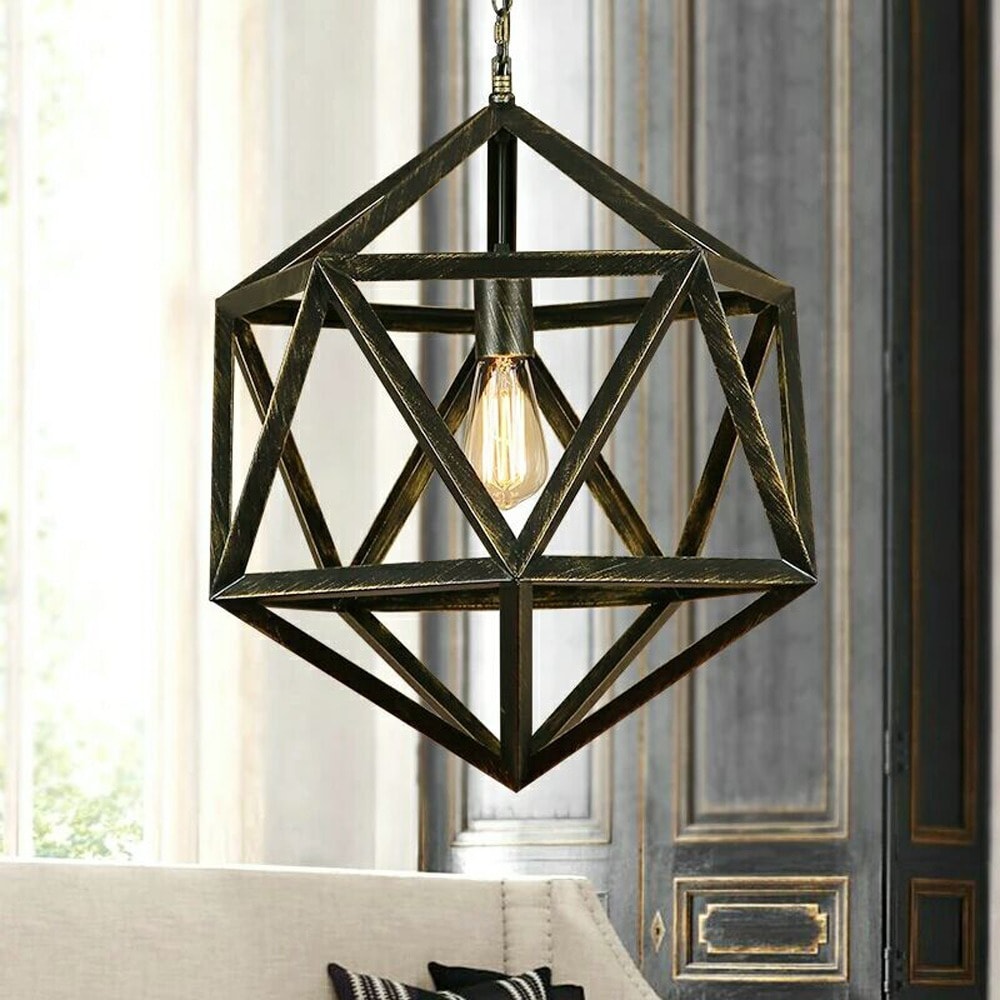 Warehouse of Tiffany Diamond Cage 1-light Edison Lamp
