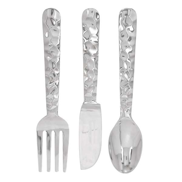 Aluminum Cutlery Wall Decor (Set of 3)   15892360  