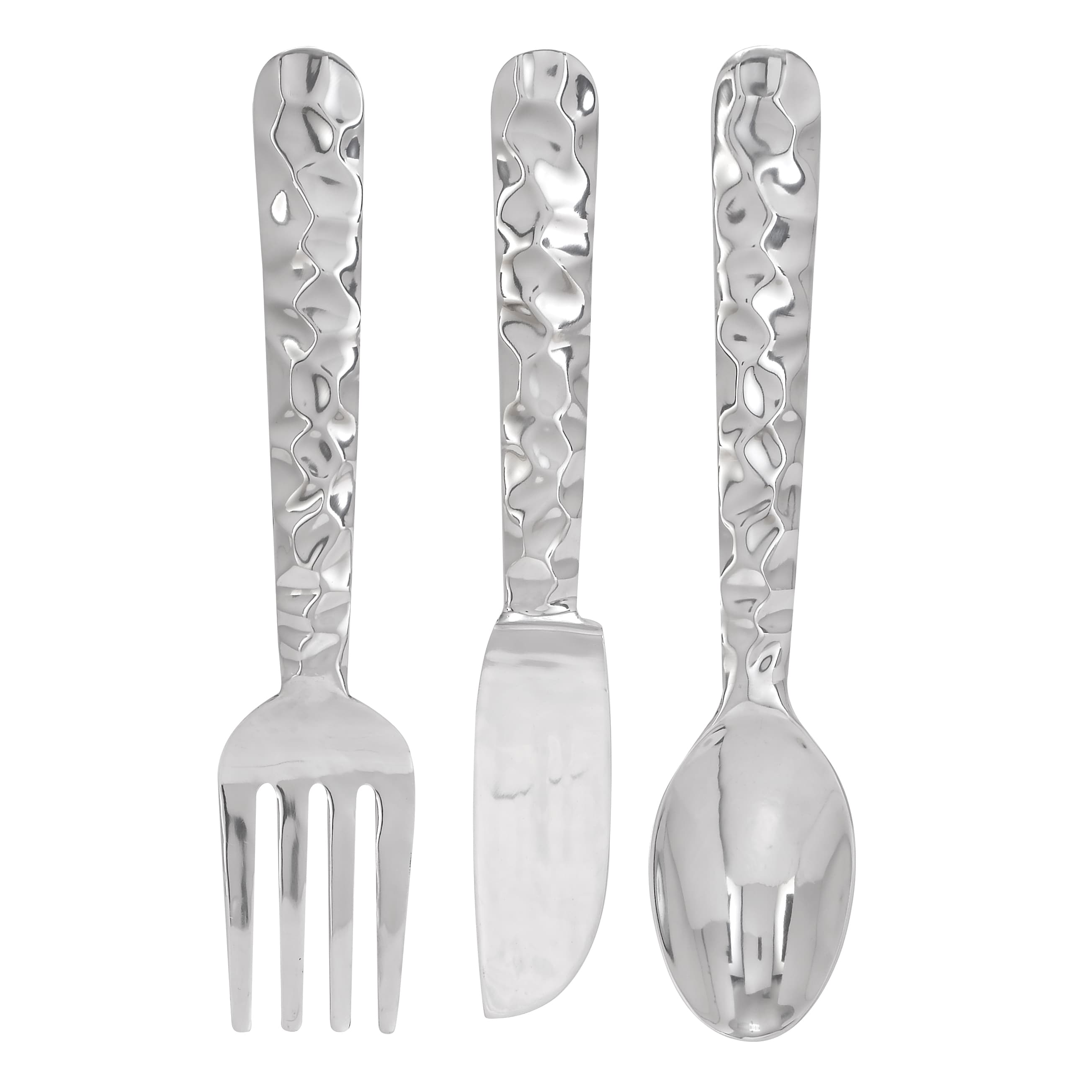 Aluminum Cutlery Wall Decor (set Of 3)