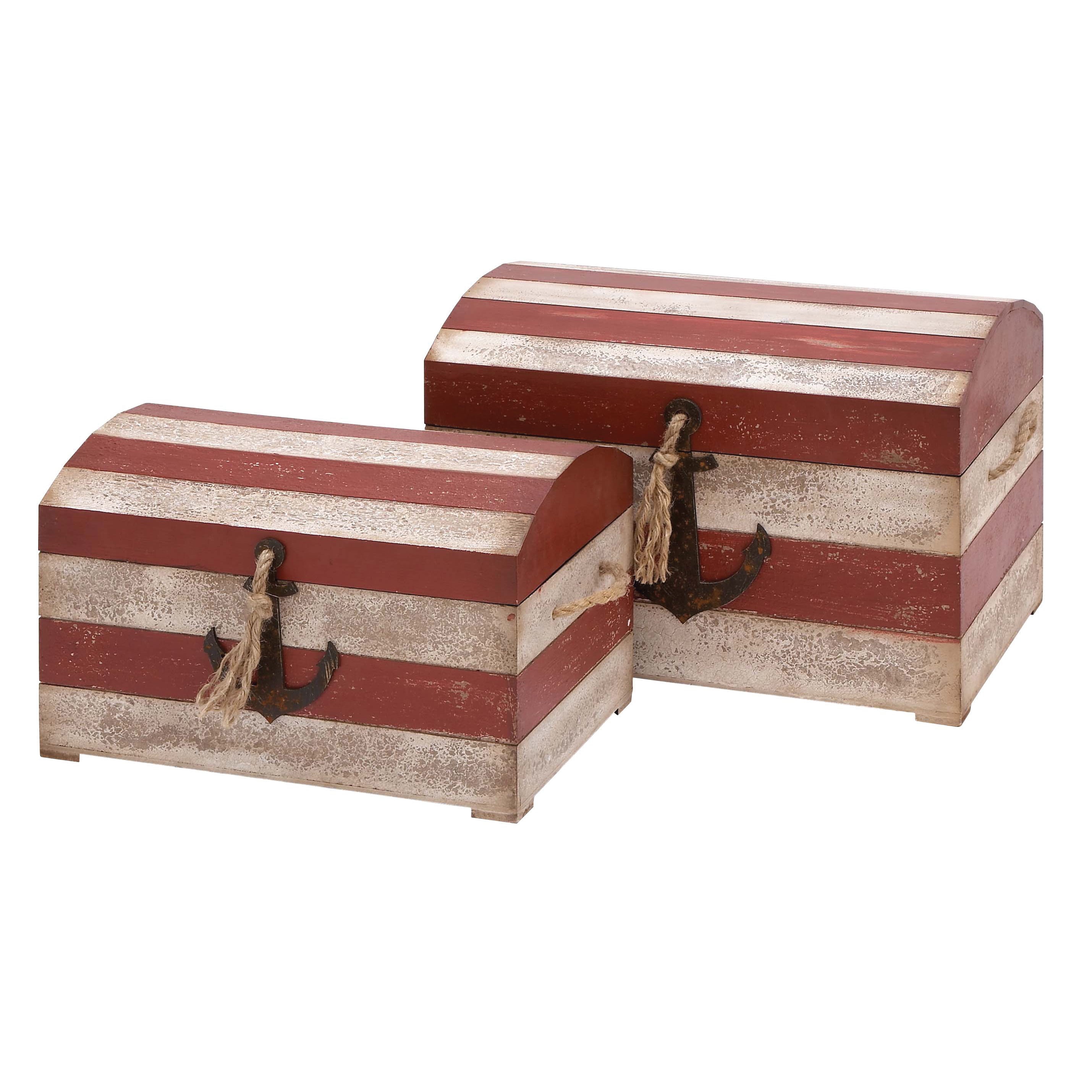 Coastal Striped Trunks (set Of 2)