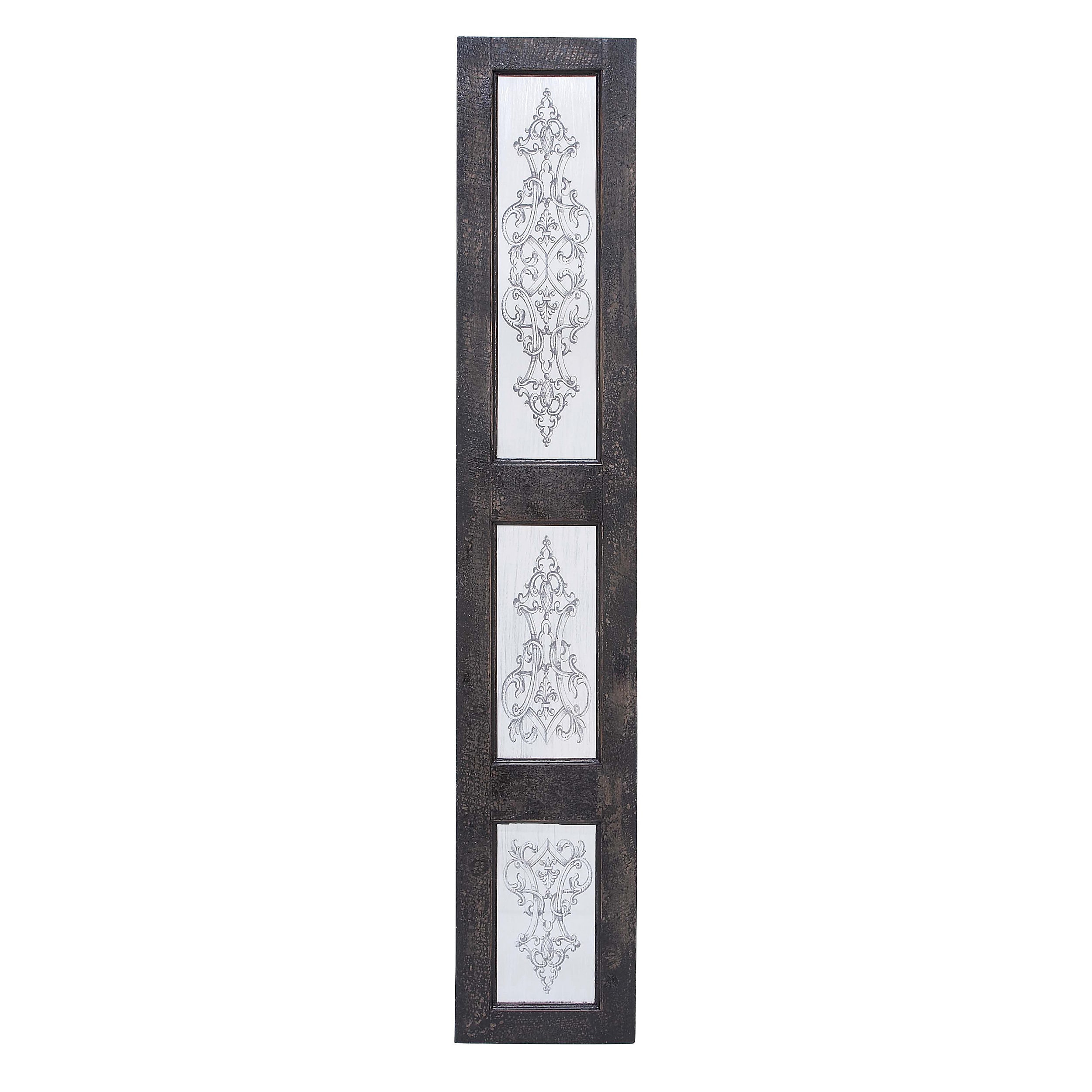 Grey Wooden Border Long Wall Decor