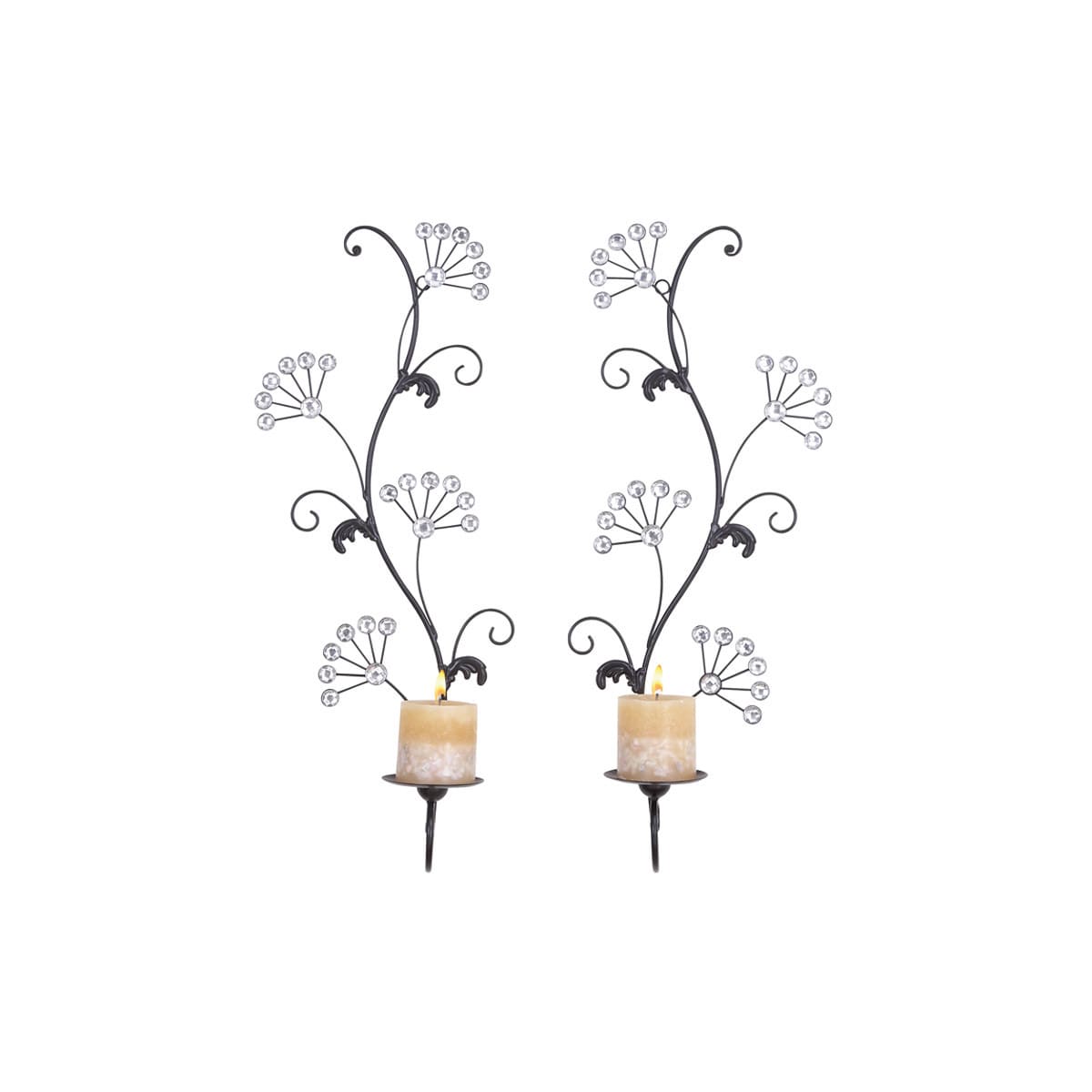 Metal Candle Sconces (set Of 2)