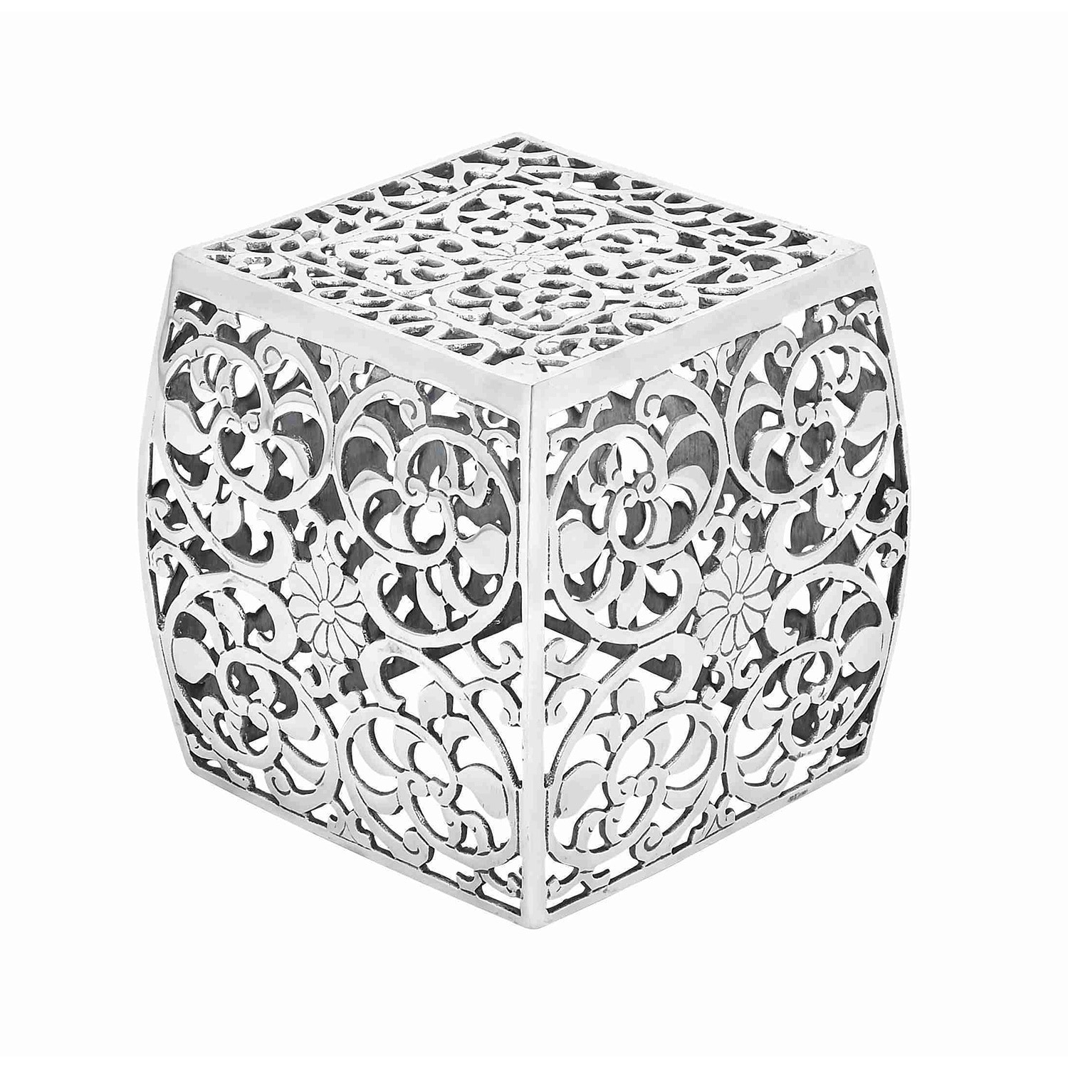 Intricate Metal Stool