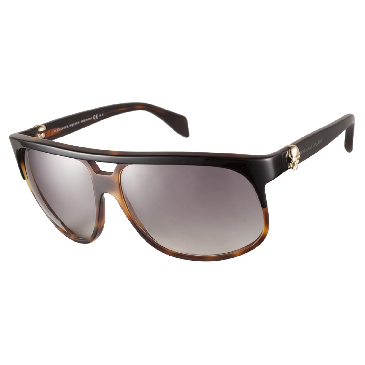 Alexander Mcqueen Amq4195s Bg4 N3 Black Tortoise Sunglasses