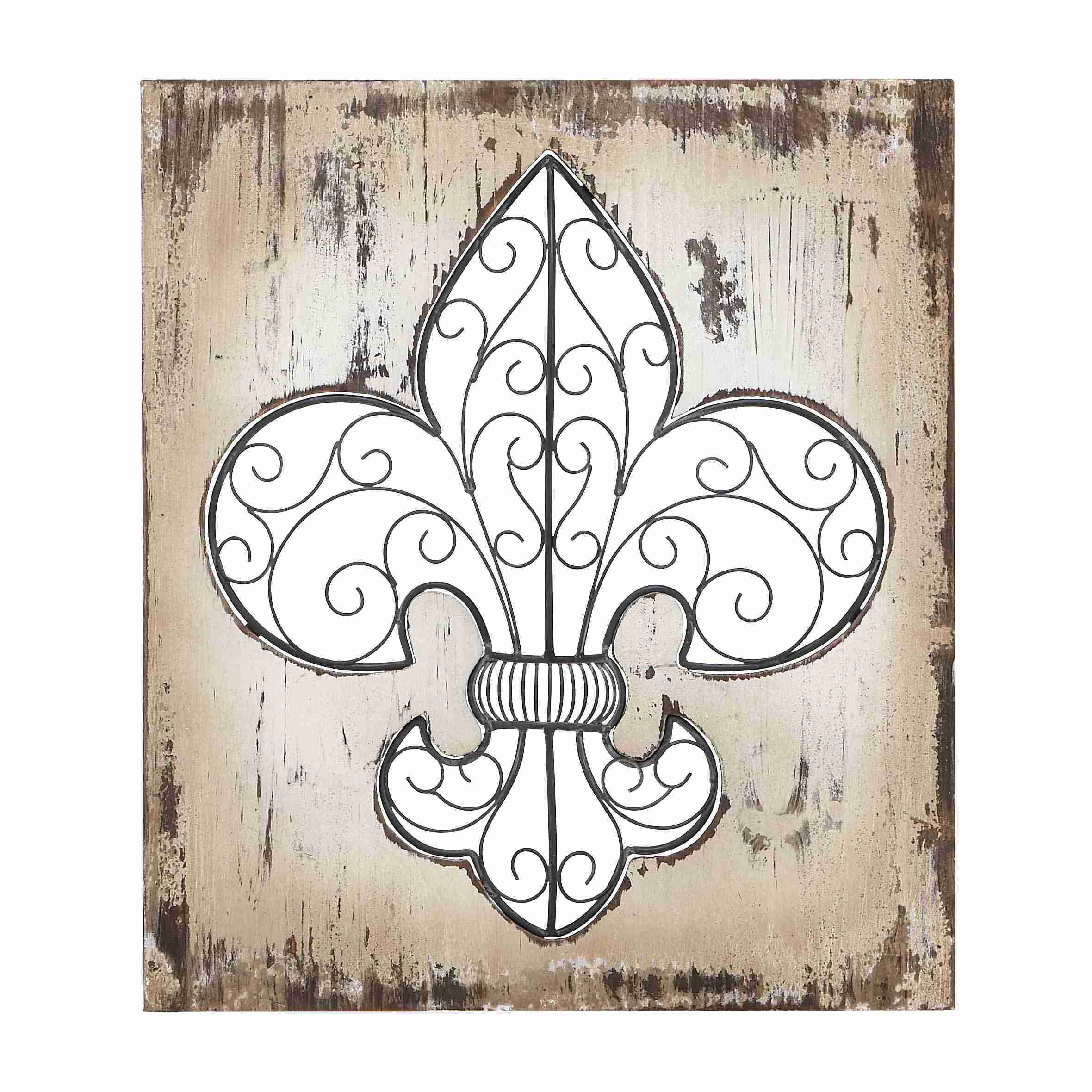 Rustic Fleur De Lis Wall Decor