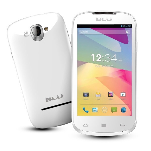 BLU Dash 4.0 D271a Unlocked GSM Dual SIM Android White Phone BLU Unlocked GSM Cell Phones