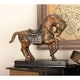 preview thumbnail 2 of 1, Copper Grove Hidden Springs Bowing Horse Table Accent