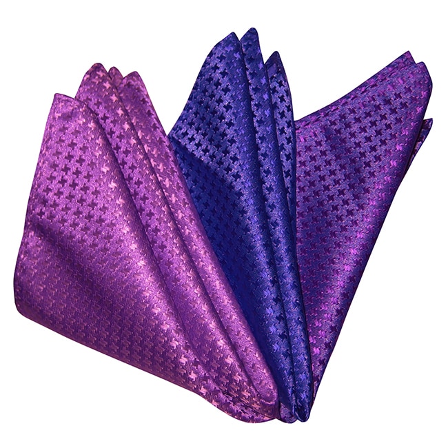 Dmitry Mens Bright Italian Silk Pocket Squares (pack Of 3)