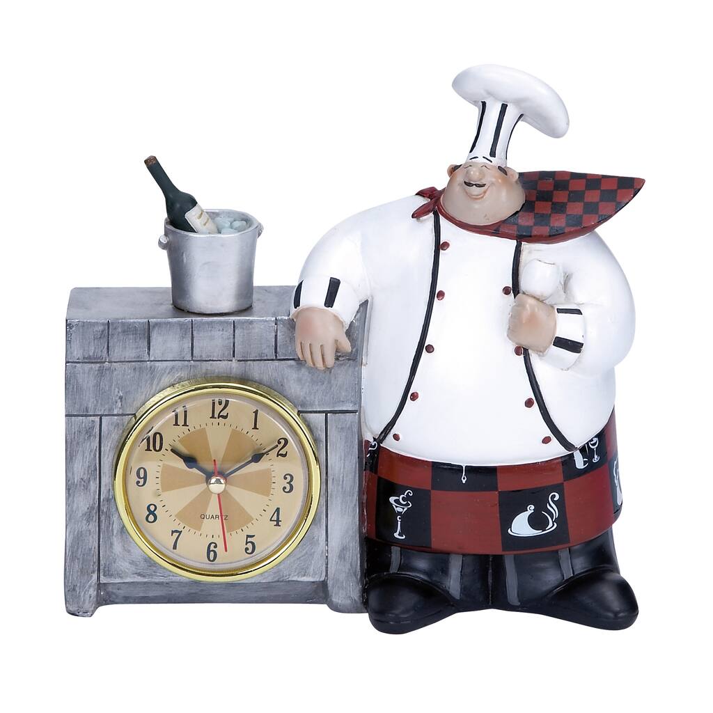 Chef Wall Clock Detailed with Bold Numerals