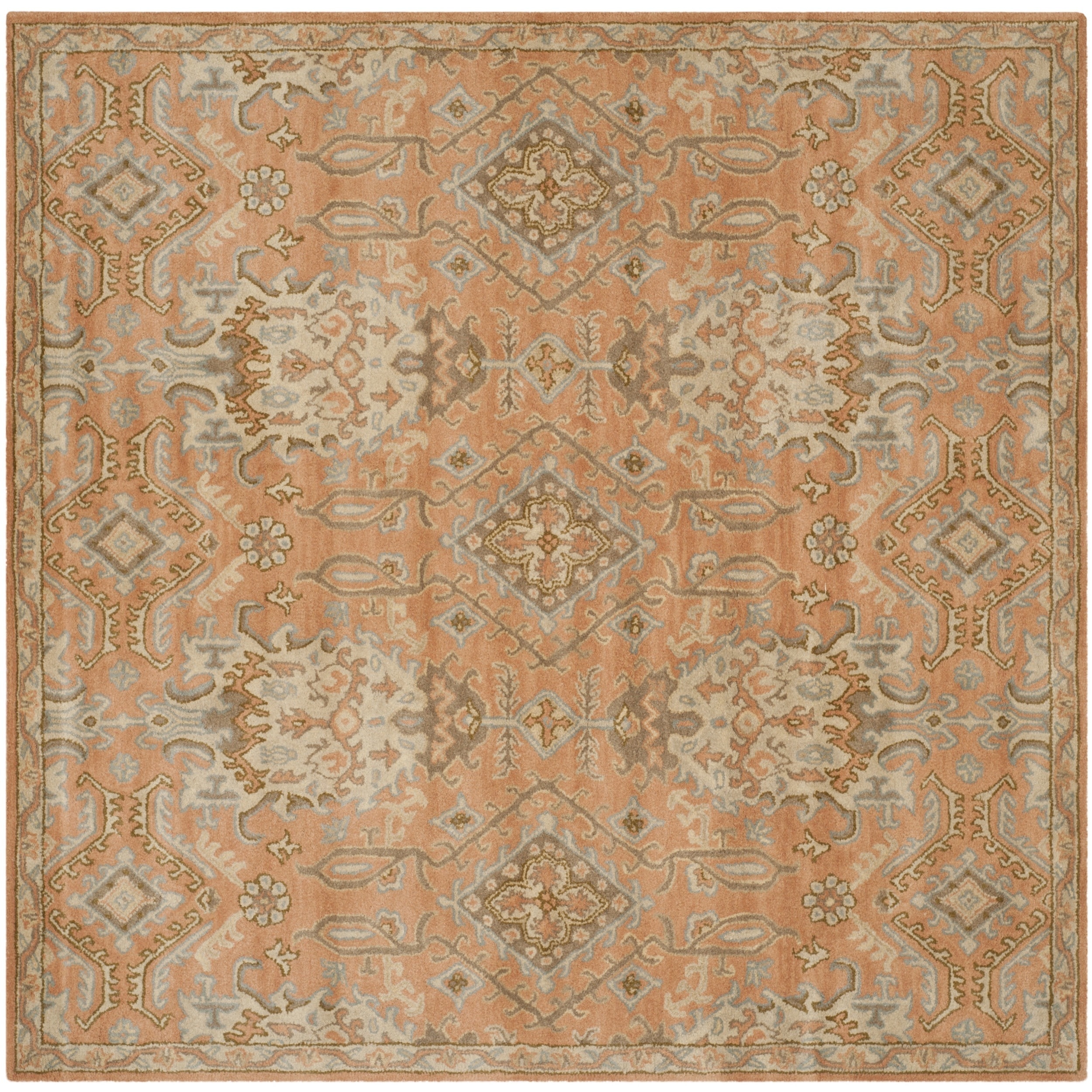 Safavieh Handmade Wyndham Terracotta Wool Rug (7 Square)