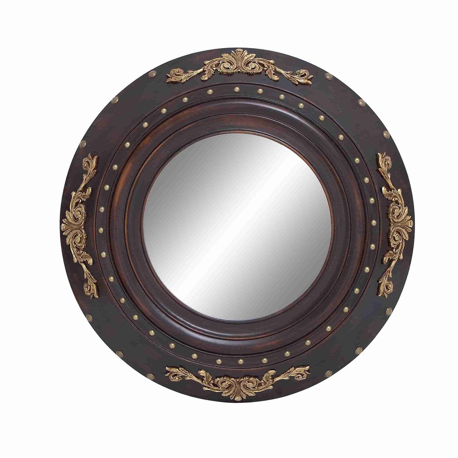 Round Wood Mirror