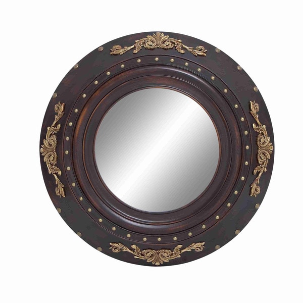 Uttermost Jeremiah Round Wood Mirror