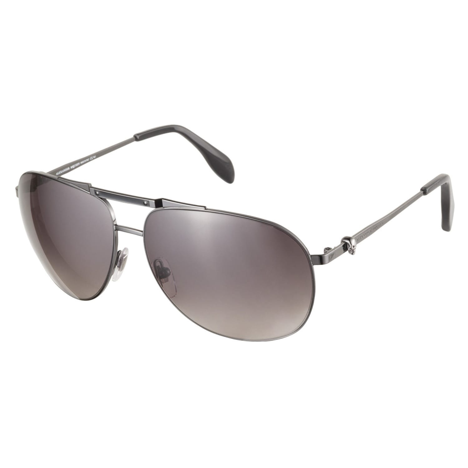 Alexander Mcqueen Amq4210s Kj1 Ha Dark Ruthenium 61 Sunglasses