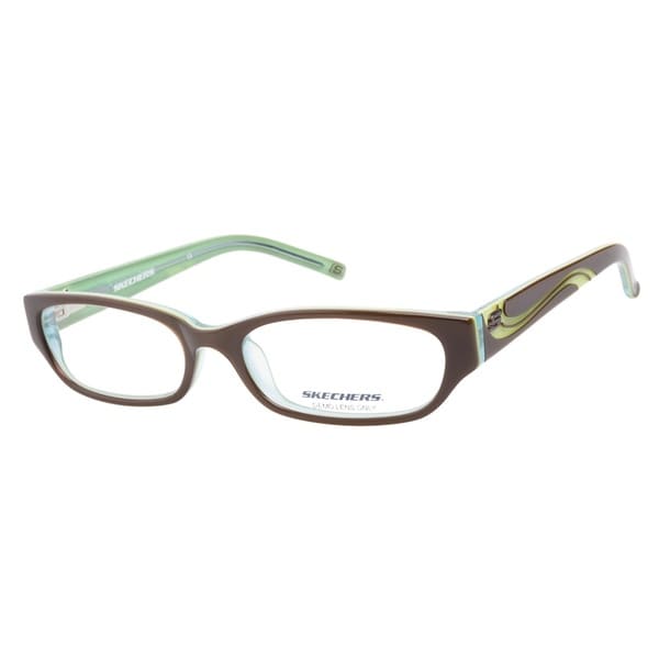 Skechers SK2007 Brown Green Prescription Eyeglasses Skechers Prescription Glasses