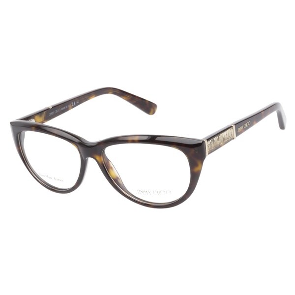 Shop Jimmy Choo 56 086 Dark Havana Prescription Eyeglasses - Free ...